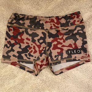 Camo Print FLEO Compression Shorts